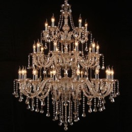 Lustre européen en cristal avec 30 lumières décoratives