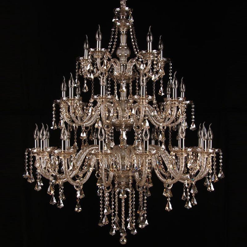 Lustre européen en cristal avec 30 lumières décoratives