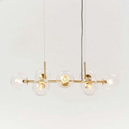 Lampe suspendue contemporaine Magic Bean simple à 8 lumières