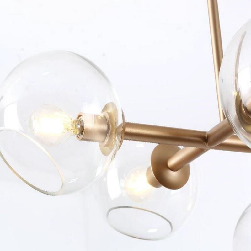 Lampe suspendue contemporaine Magic Bean simple à 8 lumières