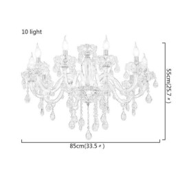 Lustre en cristal élégant de style européen