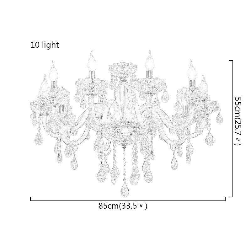 Lustre en cristal élégant de style européen
