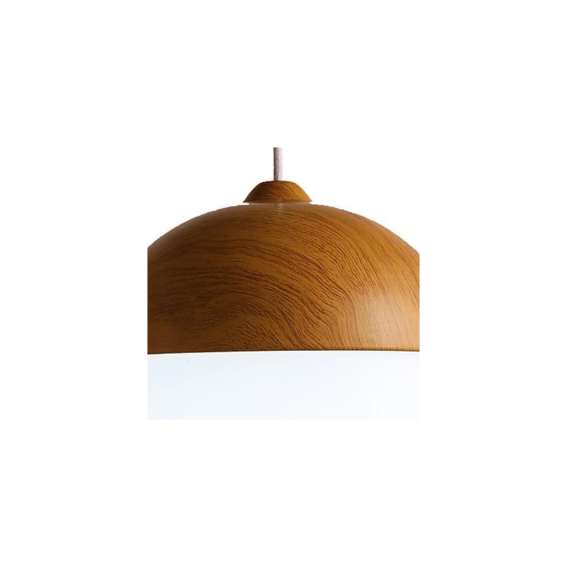 Lustre en bois et bambou de style mini contemporain moderne