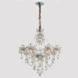 Lustre en cristal Cognac Plafonnier de luxe européen