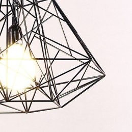 Lustre moderne contemporain en métal chromé