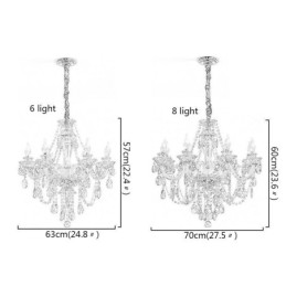 Lustre en cristal Cognac Plafonnier de luxe européen