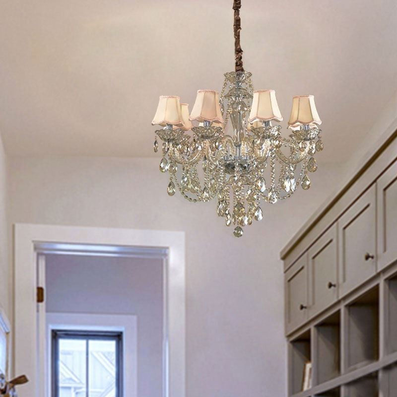 Lustre en cristal Cognac Plafonnier de luxe européen