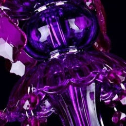Lustre européen élégant en cristal violet