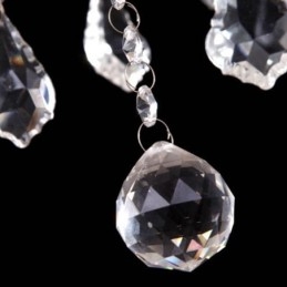Lustre européen en cristal, suspension unique en jade blanc