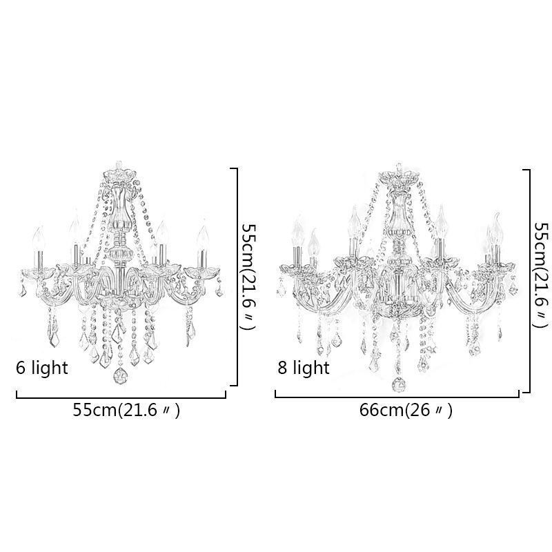 Lustre en cristal élégant de style européen