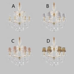 Lustre en cristal élégant, suspension européenne