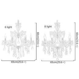 Lustre en cristal élégant, suspension européenne