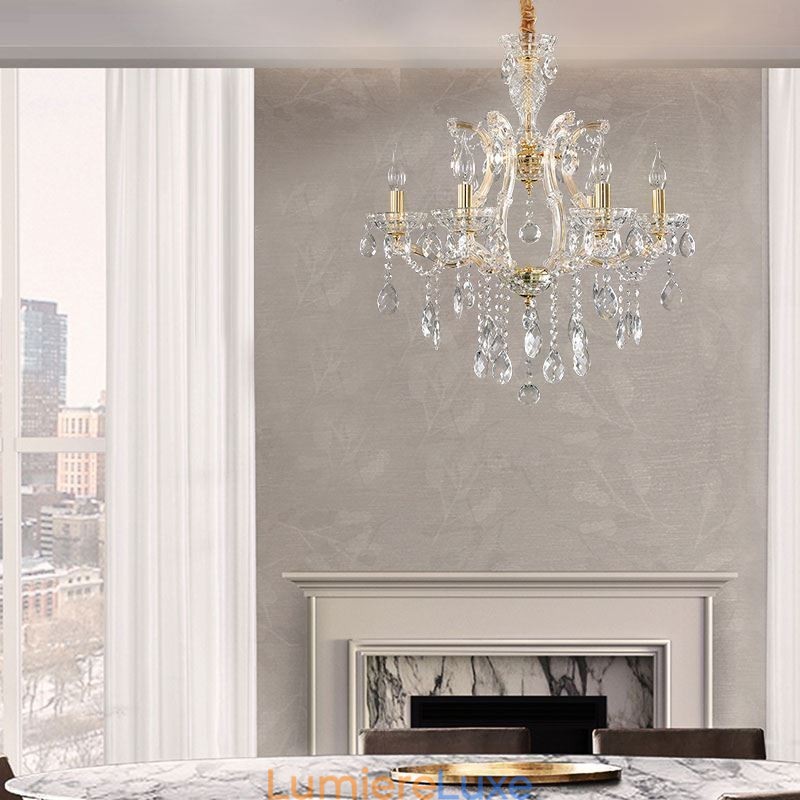 Lustre en cristal élégant, suspension européenne