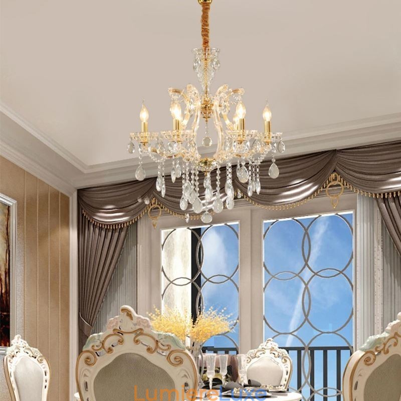 Lustre en cristal élégant, suspension européenne