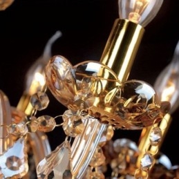 Lustre en cristal de luxe, plafonnier européen