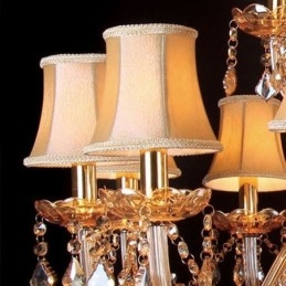 Lustre en cristal de luxe, plafonnier européen