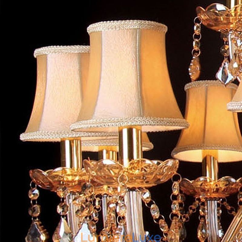 Lustre en cristal de luxe, plafonnier européen