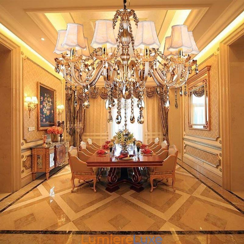 Grand lustre en cristal de luxe européen