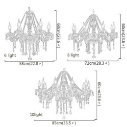 Grand lustre en cristal de luxe européen