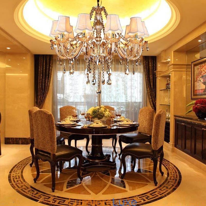 Grand lustre en cristal de luxe européen