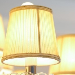 Lustre en cristal moderne, suspension européenne transparente