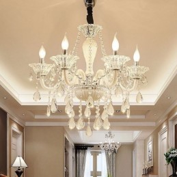 Lustre en cristal européen élégant, suspension