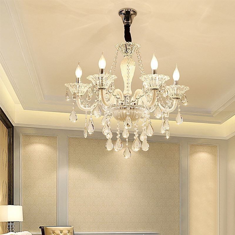 Lustre en cristal européen élégant, suspension