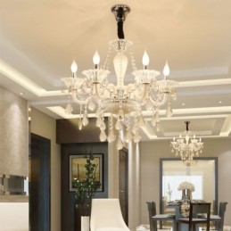 Lustre en cristal européen élégant, suspension