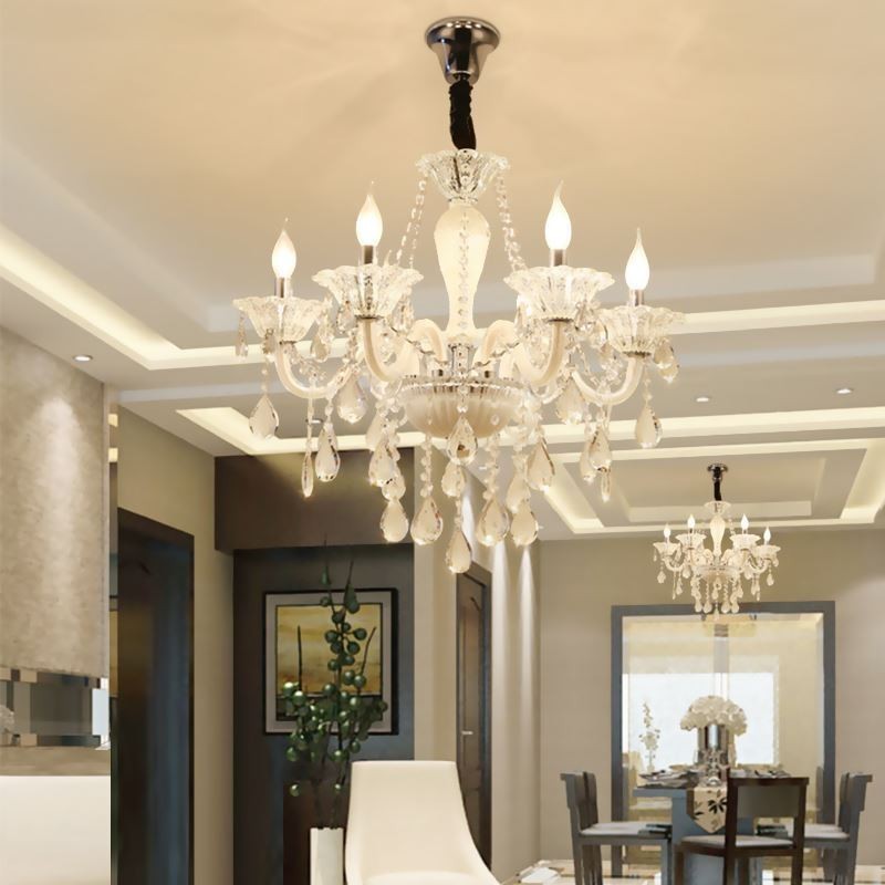 Lustre en cristal européen élégant, suspension