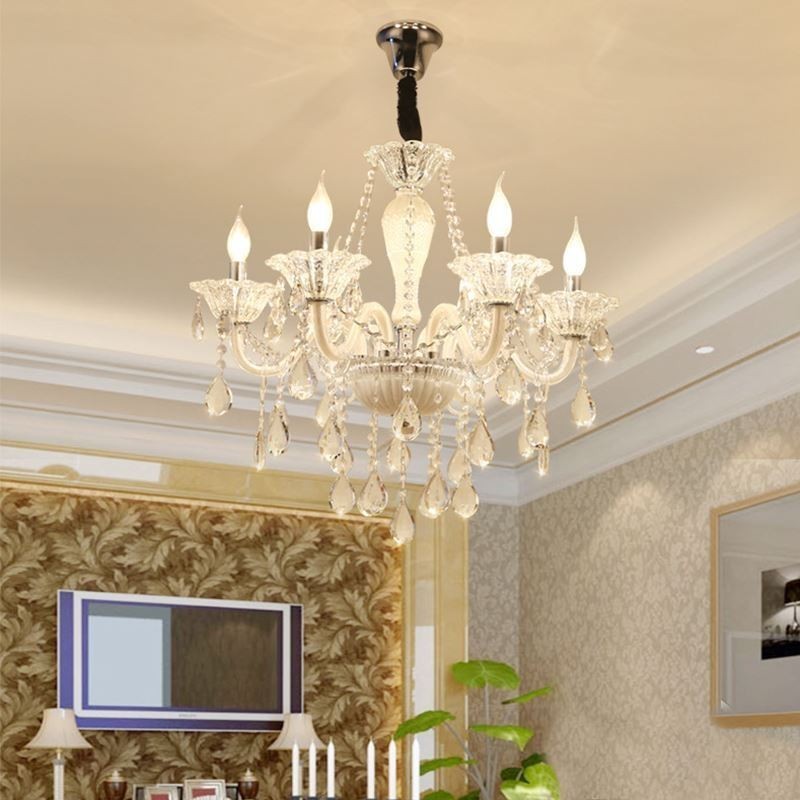 Lustre en cristal européen élégant, suspension