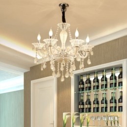 Lustre en cristal européen élégant, suspension