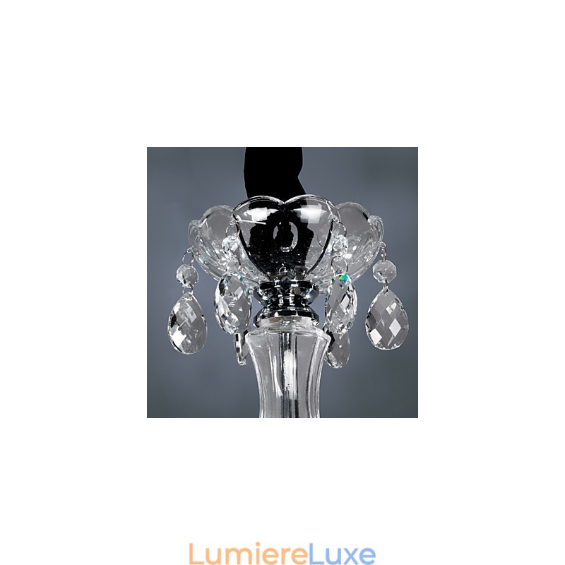 Lustre élégant en cristal à 6 lumières