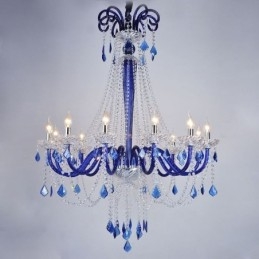 Lustre en cristal européen élégant, suspension