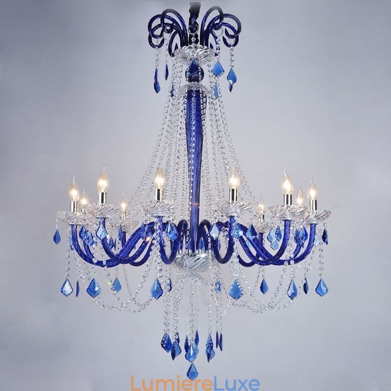 Lustre en cristal européen élégant, suspension
