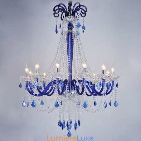 Lustre en cristal européen élégant, suspension Lustre en cristal européen élégant, suspension