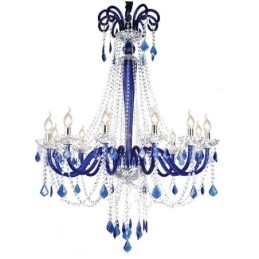 Lustre en cristal européen élégant, suspension
