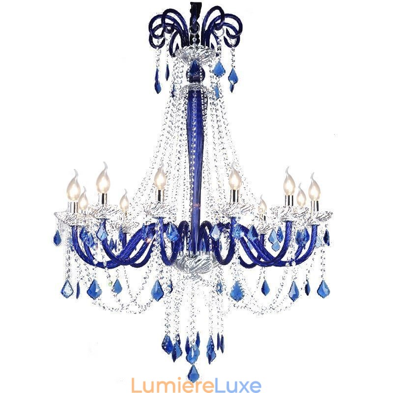 Lustre en cristal européen élégant, suspension