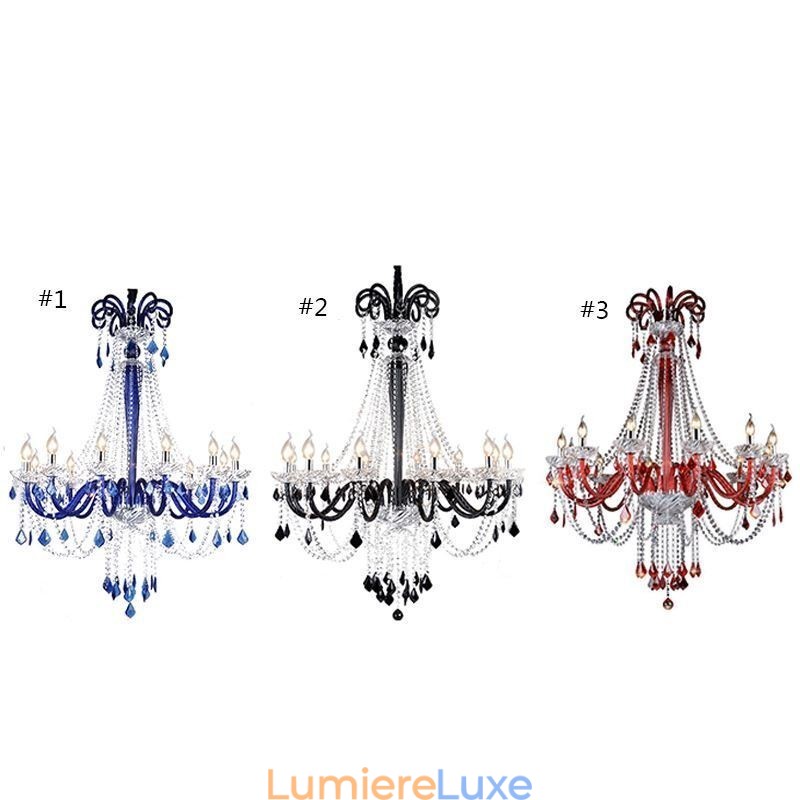 Lustre en cristal européen élégant, suspension