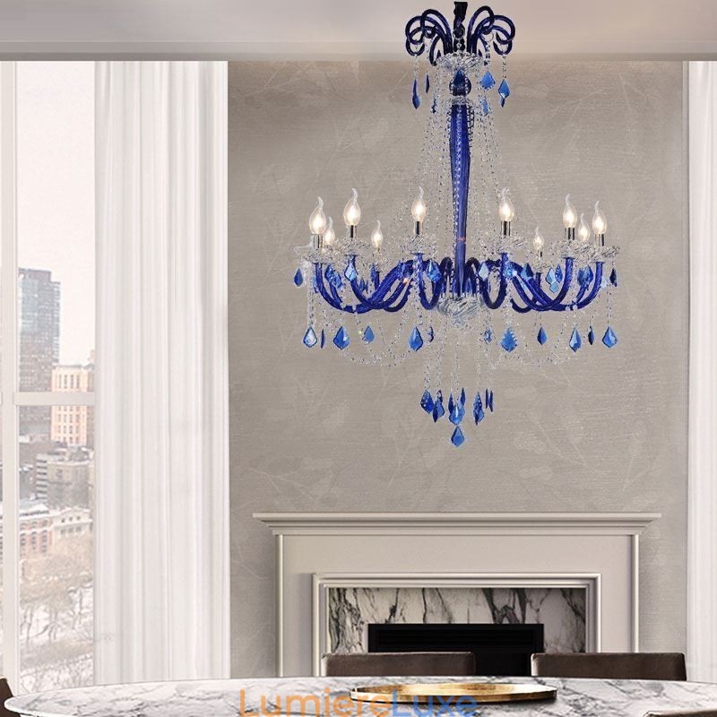 Lustre en cristal européen élégant, suspension