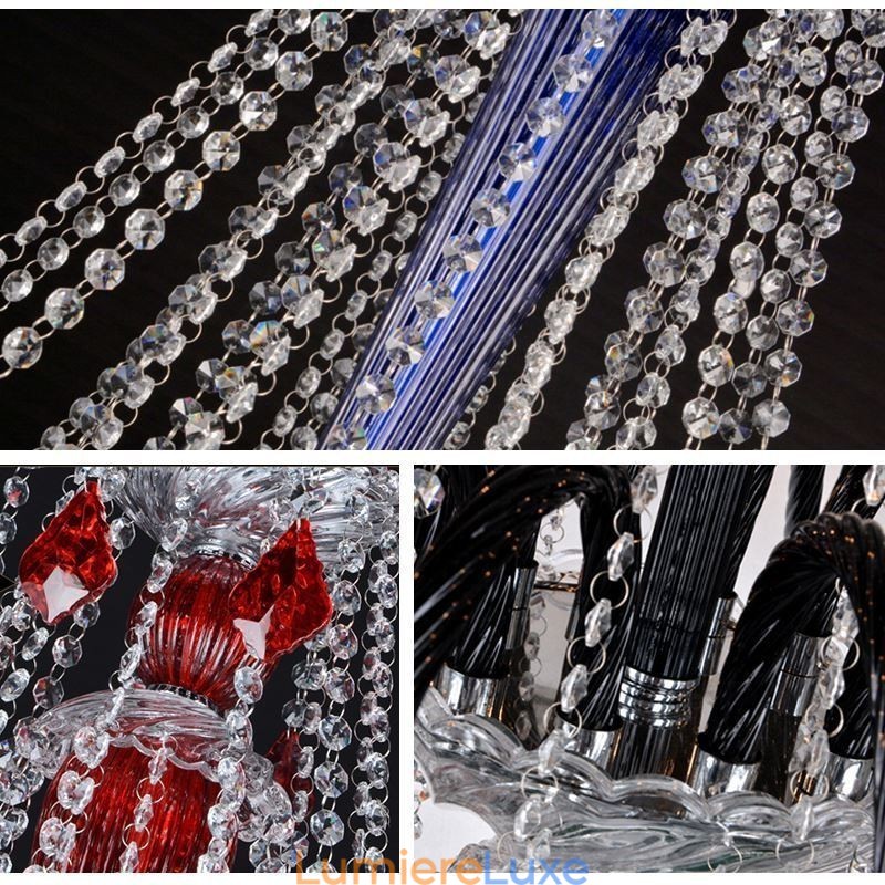 Lustre en cristal européen élégant, suspension