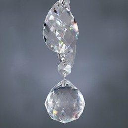 Lustre élégant en cristal à 6 lumières