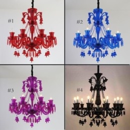 Plafonnier en cristal, lustre européen, suspension avec cloches