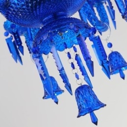 Plafonnier en cristal, lustre européen, suspension avec cloches