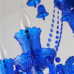 Plafonnier en cristal, lustre européen, suspension avec cloches
