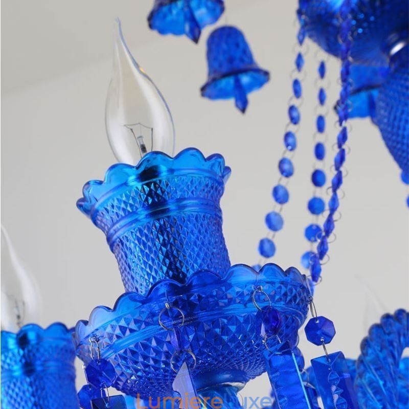 Plafonnier en cristal, lustre européen, suspension avec cloches