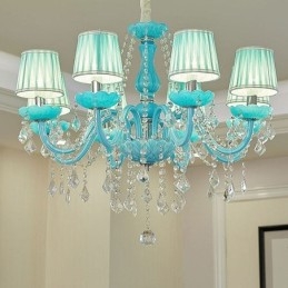 Lustre en cristal créatif, suspension européenne élégante