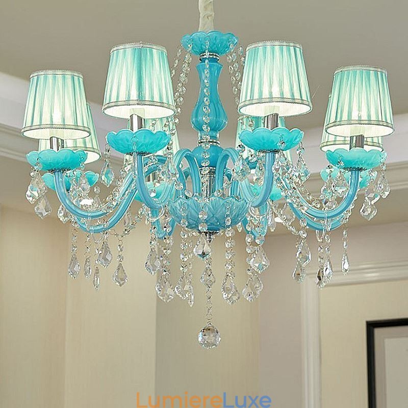 Lustre en cristal créatif, suspension européenne élégante