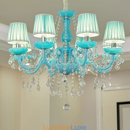 Lustre en cristal créatif, suspension européenne élégante Lustre en cristal créatif, suspension européenne élégante