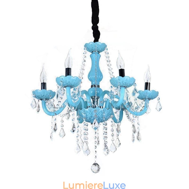 Lustre en cristal créatif, suspension européenne élégante