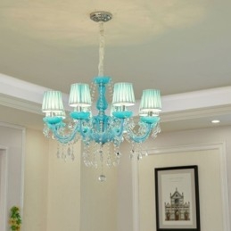 Lustre en cristal créatif, suspension européenne élégante